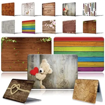 

Wood Laptop Shell Anti-Scratch case cove For Apple MacBook 13.3 A1369 A1466 Pro 16 A2141/ Air A2179 A1932/11 12 13 15 16