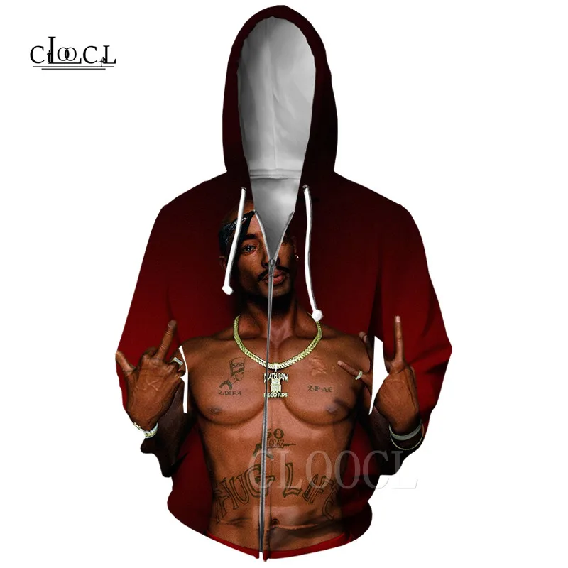 Zipper Hoodie 3 Повседневная модная толстовка с капюшоном на молнии, пуловеры в стиле хип-хоп, 2Pac Tupac, 3D принт, Harajuku, толстовки для женщин и мужчин, забавная толстовка, куртка, Топ - Цвет: Zipper Hoodie 3