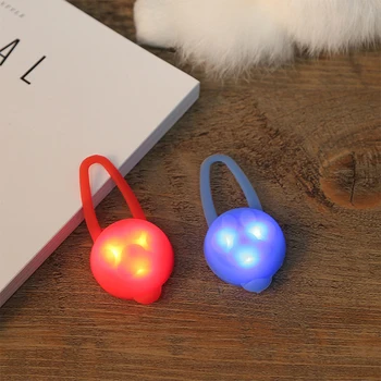 

5PCs/set Waterproof Flashing Glow For Pet Puppy Dog LED Collar Pendant Luminous Light Blinking Safety Silicone Pet Leads