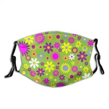 

protective mask with filter Floral Flowers Pattern Colorful anti dust PM2.5 reuse adult teen child girl