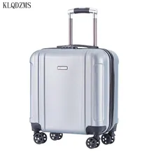 KLQDZMS 20 дюймов ABS+ чемодан на колесах из поликарбоната Дорожный чемодан с кодовым замком сумка багаж с Спиннер