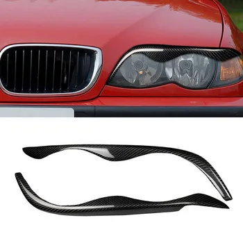 

Accessories Headlight Eyelid Eyebrow Molding Carbon Fiber For BMW 3Series E46 1999-2004
