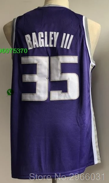 Мужская Высокая Школьная майка сшитая Размер S-XXL De'Aaron Fox 5 Marvin Bagley III 35 Mike Bibby 10 - Цвет: 3