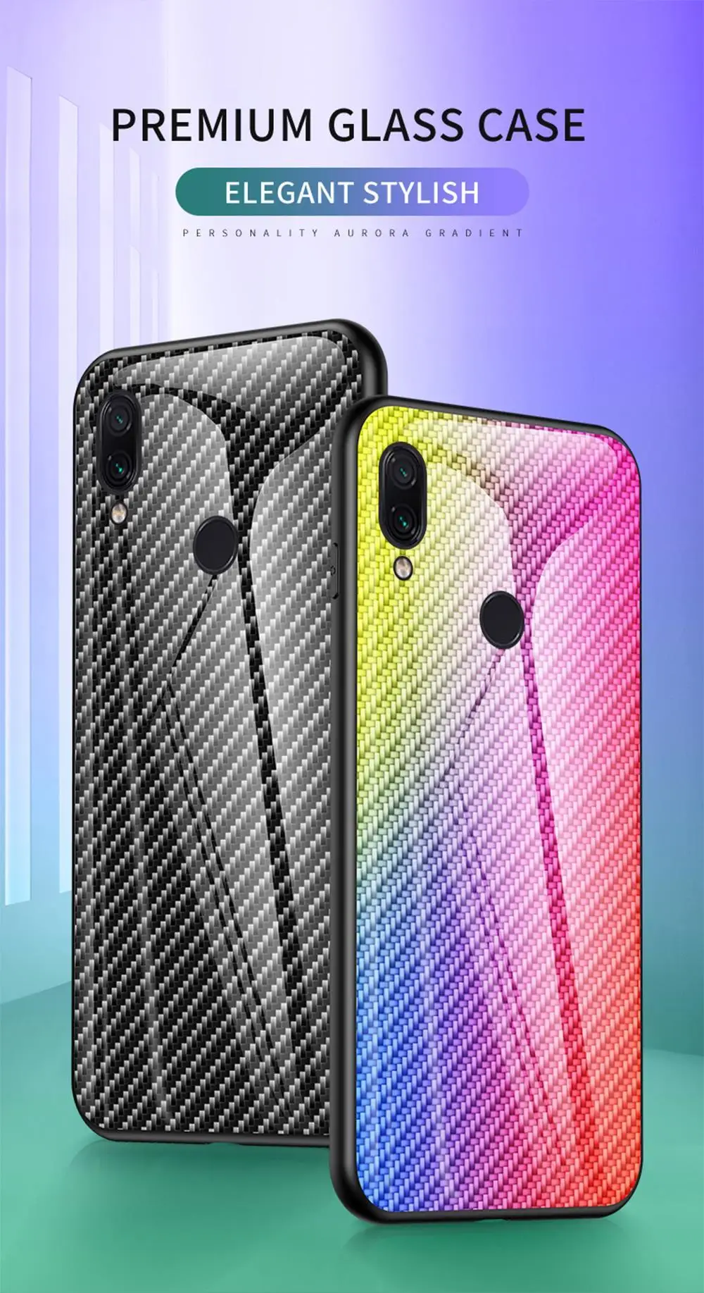 Чехол из закаленного стекла для Meizu Note 9 16 S, чехол из углеродного волокна с градиентом, защитный чехол для Meizu 16 S 16XS note9, чехол