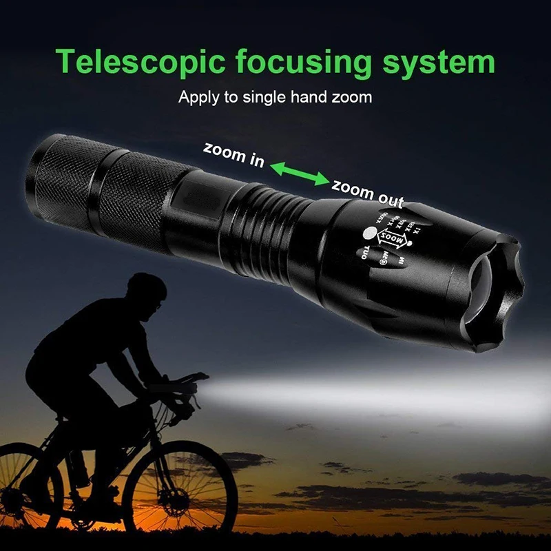 Clearance Z 14000 Lumens T6/L2/V6 Bike/Cycling Light Accessory for Bike Front Led Bike Flashlight/Headlight Waterproof Rechargeable 18650 3