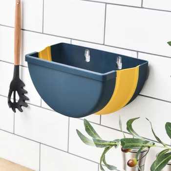

Cabinet Mounted Trash Can Folding Garbage Bin Can Rubbish Container for Kitchen Bathroom DIN889