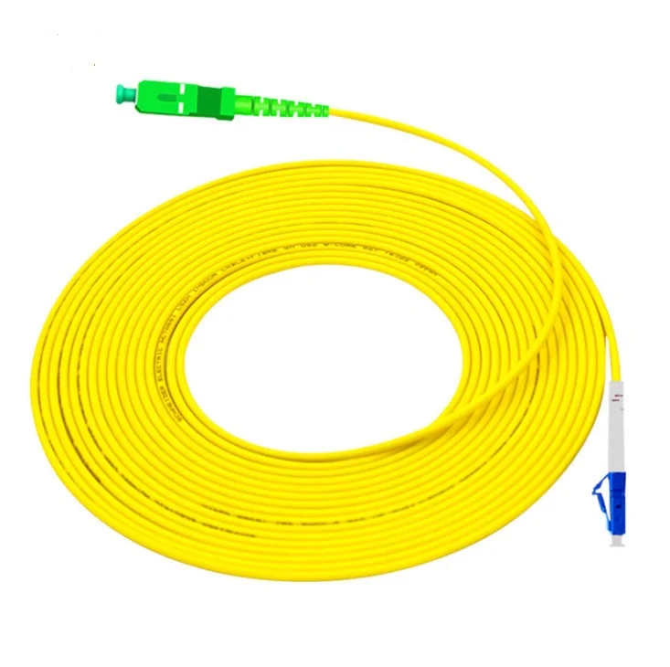 10Pcs SC LC patchcord Simplex Single Mode G652D Fiber Optic Patch Cord SC APC LC UPC 5