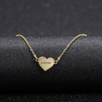 

Personalized Name Necklace Customized Nameplate Necklaces Custom Stainless Steel ,Love carved name necklace Jewelry Gifts