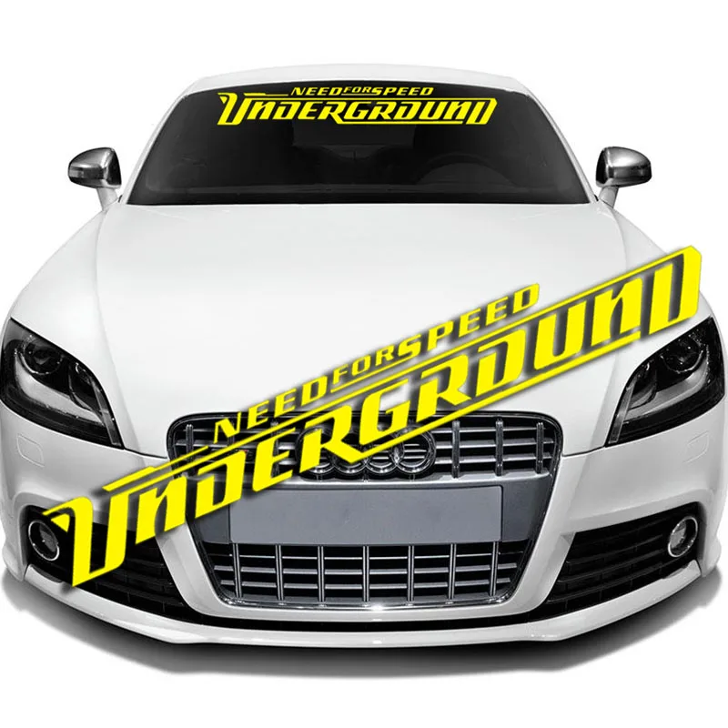 

Reflective Material NEEDFORSPEED Front Rear Windshield Decal Vinyl Car Stickers Auto Window Exterior Emblem DIY Decorations