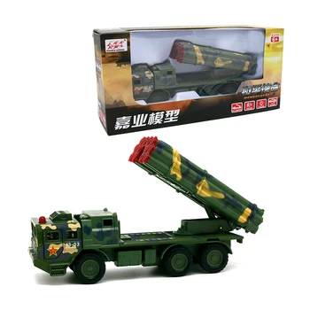 

JIAYE High Simulation Military Model 1:32 Scale Alloy Pull Back Red Flag Missile Launcher Long Range Rocket Launcher Model Toy