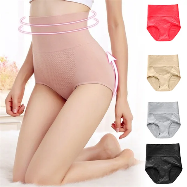 Women Underwear Breathable Seamless Tummy Control Body Shaper Sofe Comfortable Briefs girls Slimming Underwear Health Care 3