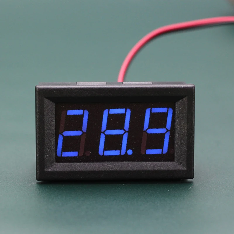 DC 5 V-120 V Мини вольтметр синий светодиодный Панель Напряжение вольтметр 3-цифровой Дисплей