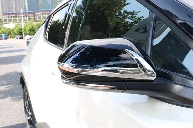 Для Toyota C-HR CHR C HR углеродное волокно цветная отделка зеркала дверцы заднего вида накладные аксессуары для стайлинга автомобилей