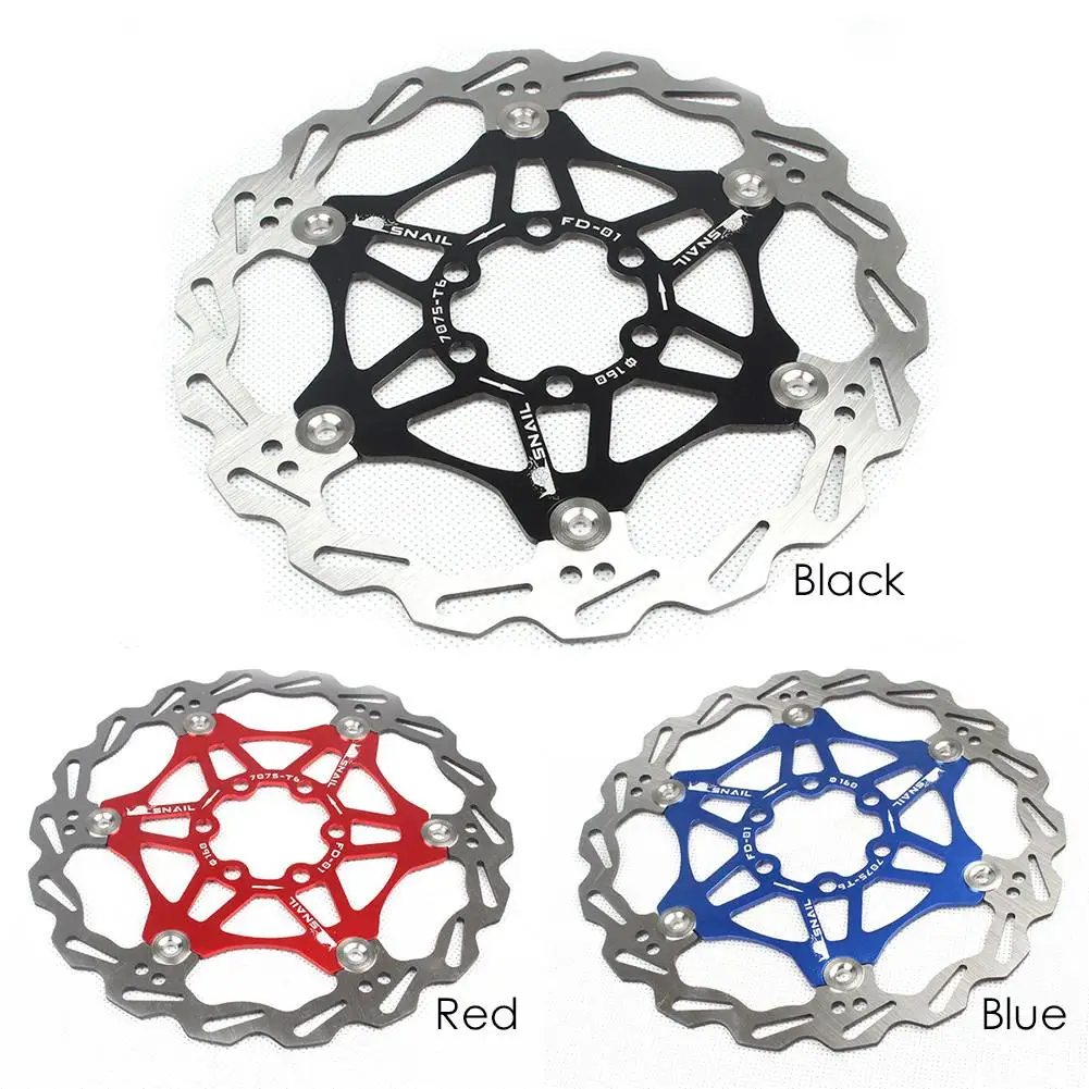 Улитка горный велосипед тормозной ротор плавающие диски велосипедный ротор дисковый тормоз 180 мм 160 мм MTB дисковый тормоз колодки для велосипеда Сверхлегкий