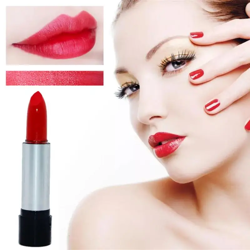 

1pc Matte Lipstick Set Retro Glitter Lipstick Easy To Color Pearlescent Waterproof Lasting Lip Stick Maquiagem TSLM1