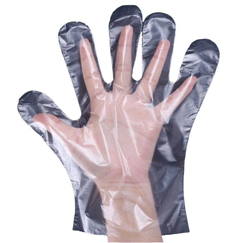 100pcs/Set Disposable Gloves One-off Plastic Restaurant BBQ Transparent Eco-friendly PE Kitchen Garden accessories | Дом и сад