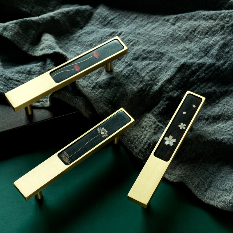 lidar com libélula armário armário porta alça de cobre puro