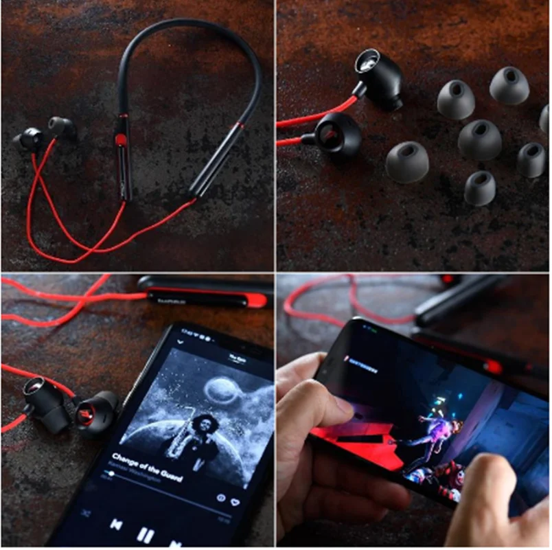 1 plus E1020BT eSports de jeu, fer de lance VR Bluetooth ecouteurs intra-auriculaires avec double pilote dynamique 3D s