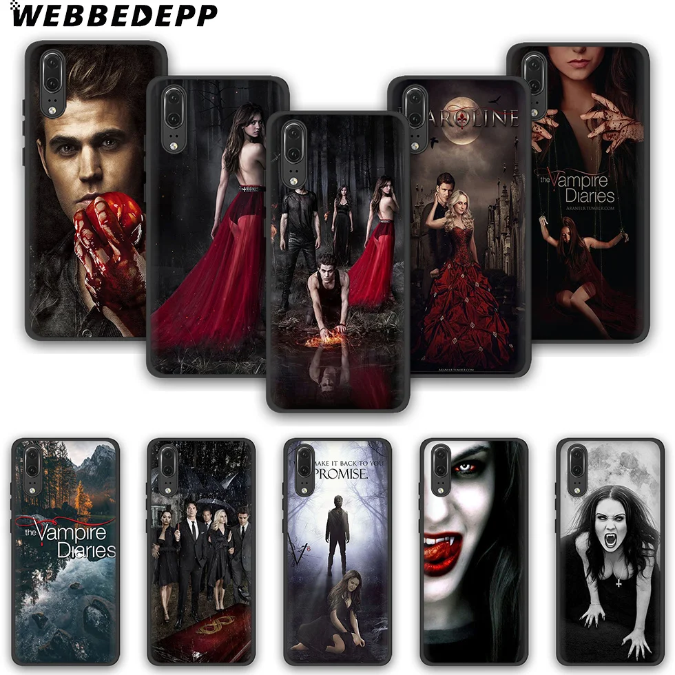 WEBBEDEPP Дневники вампира ТПУ чехол для телефона Huawei P10 P20 P30 Lite Pro Y6 Y7 prime 2018 Y9 2019 |