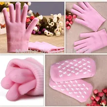 Цена 100 пар(50 пар перчаток+ 50 пар носков) отбеливатель для кожи увлажняющий спа-гель перчатки и Soc курьером