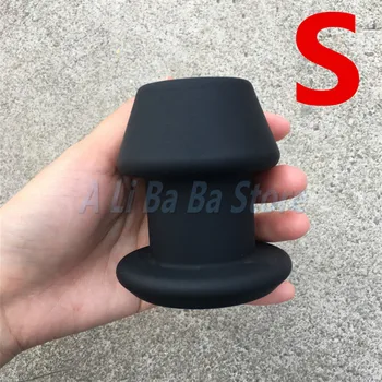 Hollow Anal Expander Huge Dildo Man Anus Plugs Prostate Massage Vagina Dilator Sex Toys Super Large Silicone Butt Plug Enema Toy 3