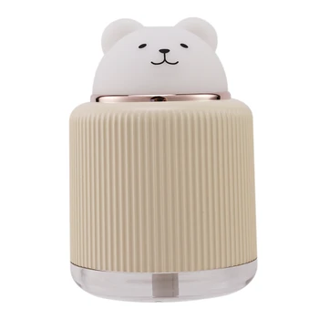 

Mini Air Diffuser Cut Pet Humidifier Portable Aroma Essential Oil Diffuser 300ML Car Air Freshener Fogger with Warm Night Lights
