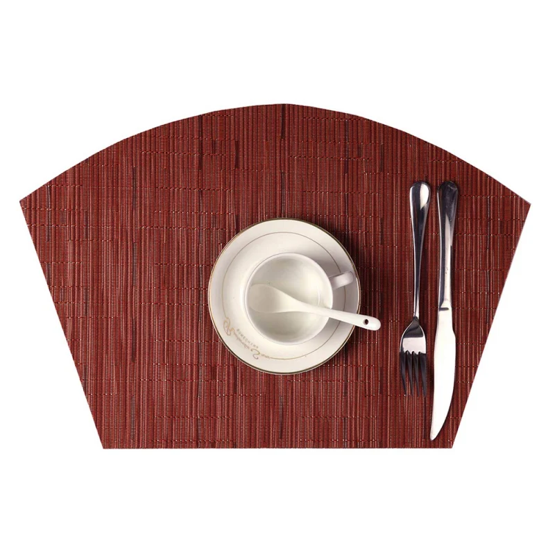 Противоскользящий Теплоизоляционный ПВХ бамбуковый узор Коврик для обеденного стола нескользящий коврик для кухни, принадлежности