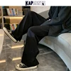 KAPMENTS Men Overalls Wide Legs Streetwear Baggy Pants 2023 Spring Mens Black Harajuku Sweatpants Male Casual Harem Joggers 5XL 2