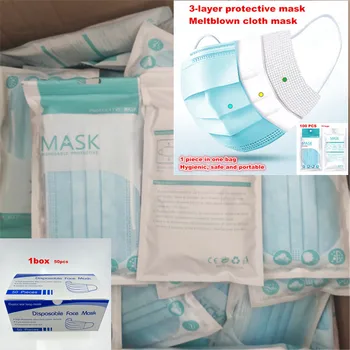 

Disposable Mask Earloop Face Mouth Masks 3-layer masque Mask filter Mask 마스크 mascarillas cubrebocas mondkapjes