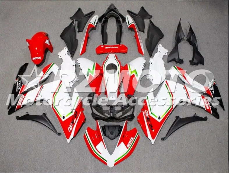 white red green 4 подарки ABS литьевая форма мотоцикл Обтекатели подходит для YAMAHA R3 R25- 15-19 обтекатель кузова набор белый красный зеленый - Цвет: white red green