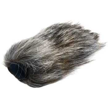 

Cover Professional Windproof Soft Durable Filter Universal Windshield Artificial Fur Muff Grey For Takstar SGC-598 Microphone