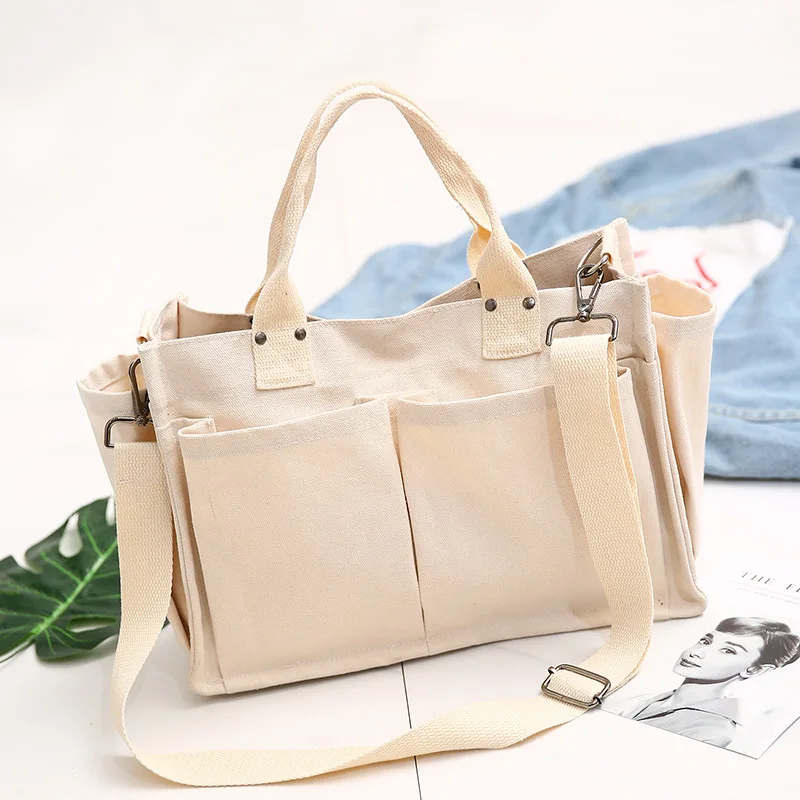 Микро для нового стиля в Корейском стиле женская сумка тканевая через плечо простая универсальная ручная сумка через плечо большой емкости рюкзак