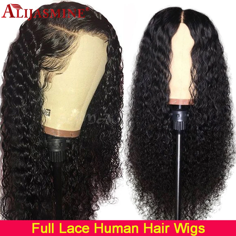 Бесклеевого человеческих волос парики бразильских неповреждённых 130 150 180% кудрявый афро парики с детскими волосами для черных Для женщин