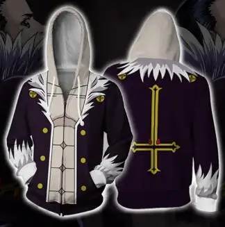 Бежевый Аниме HUNTER×HUNTER Hisoka, косплей костюм, толстовка на молнии для косплея, Мужской и Женский Повседневный спортивный свитер, новинка - Цвет: Бежевый