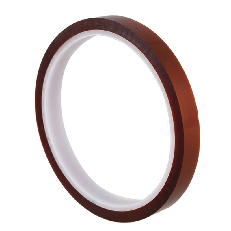 5 Rolls 10mm*33m Heat resistant tape for sublimation Transfer Thermal,brown-color