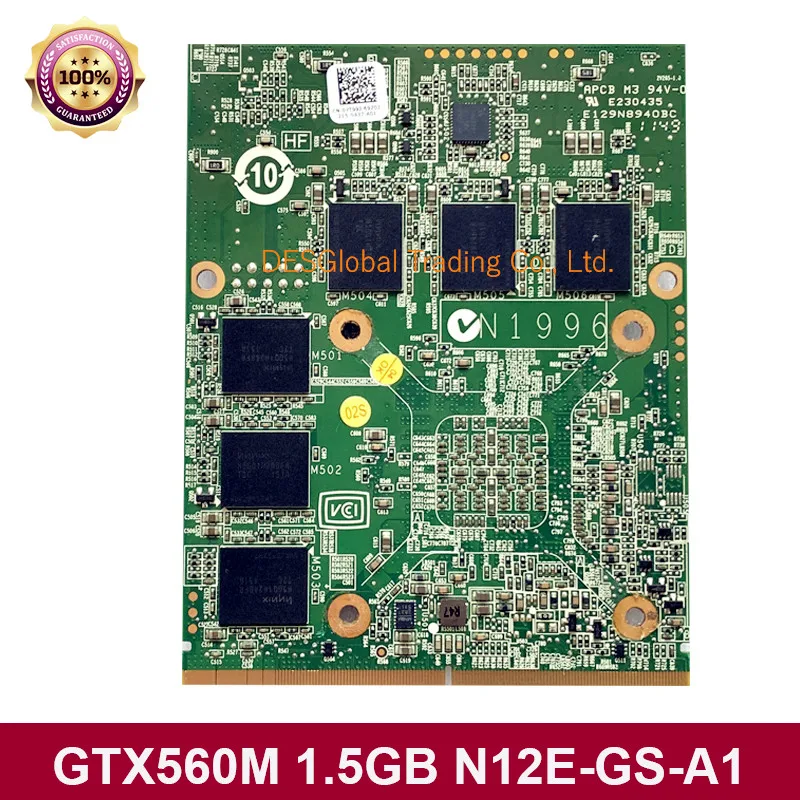 Most effective  GTX560M GTX 560M N12E-GS-A1 VGA Graphics Video Card for Dell Alienware Laptop M15X R1 R2 M17X R1 R2