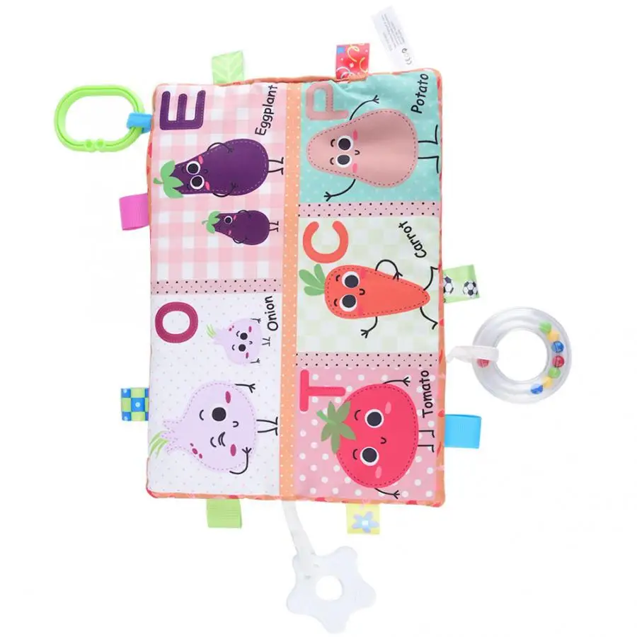 Baby Appease Towel Newbron Infant Comforting Appeasing Soothing Calm Pacify Towel Sound Paper Blanket With Teether Toy