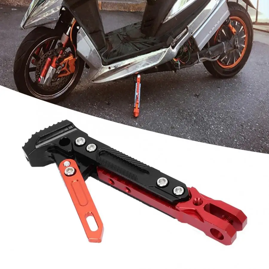 Универсальный Металлический регулируемый мотоцикл Kickstand боковой Кронштейн Поддержка ног парковочная Опора подставка аксессуар