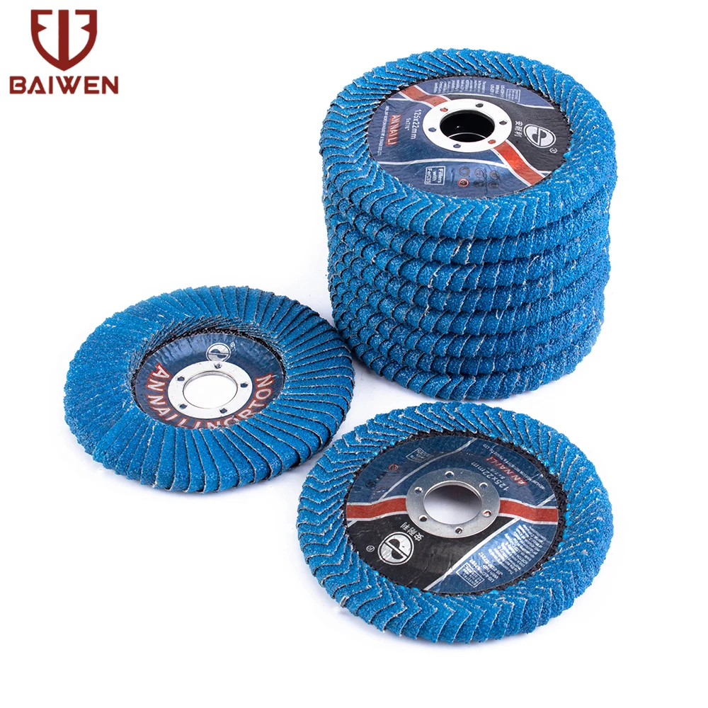 125mm 5 Inch Professional Flap Discs Sanding Discs 60Grit Grinding Wheels Blades For Angle Grinder 2-10PCS