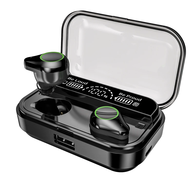 

T10 TWS Bluetooth Headset Fingerprint Contact HD Stereo Noise Reduction Gaming Headset Wireless Bluetooth Earphone