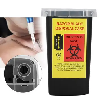 

Plastic Disposable Blade Cutter Tattoo Needle Sharps Container Collector Waste Box