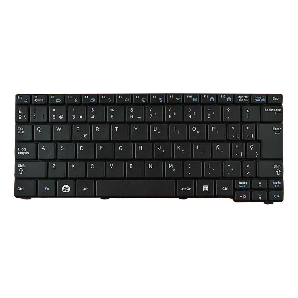 

Keyboard for SAMSUNG N148 N150 N158 NB20 NB30 Black Spanish SP
