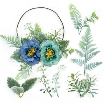 

10Pcs Artificial Plants Fake Foliage Wedding Bar Garden Artificial Flower Pteri Leaves Persia Fern Plant Wedding Christmas Decor