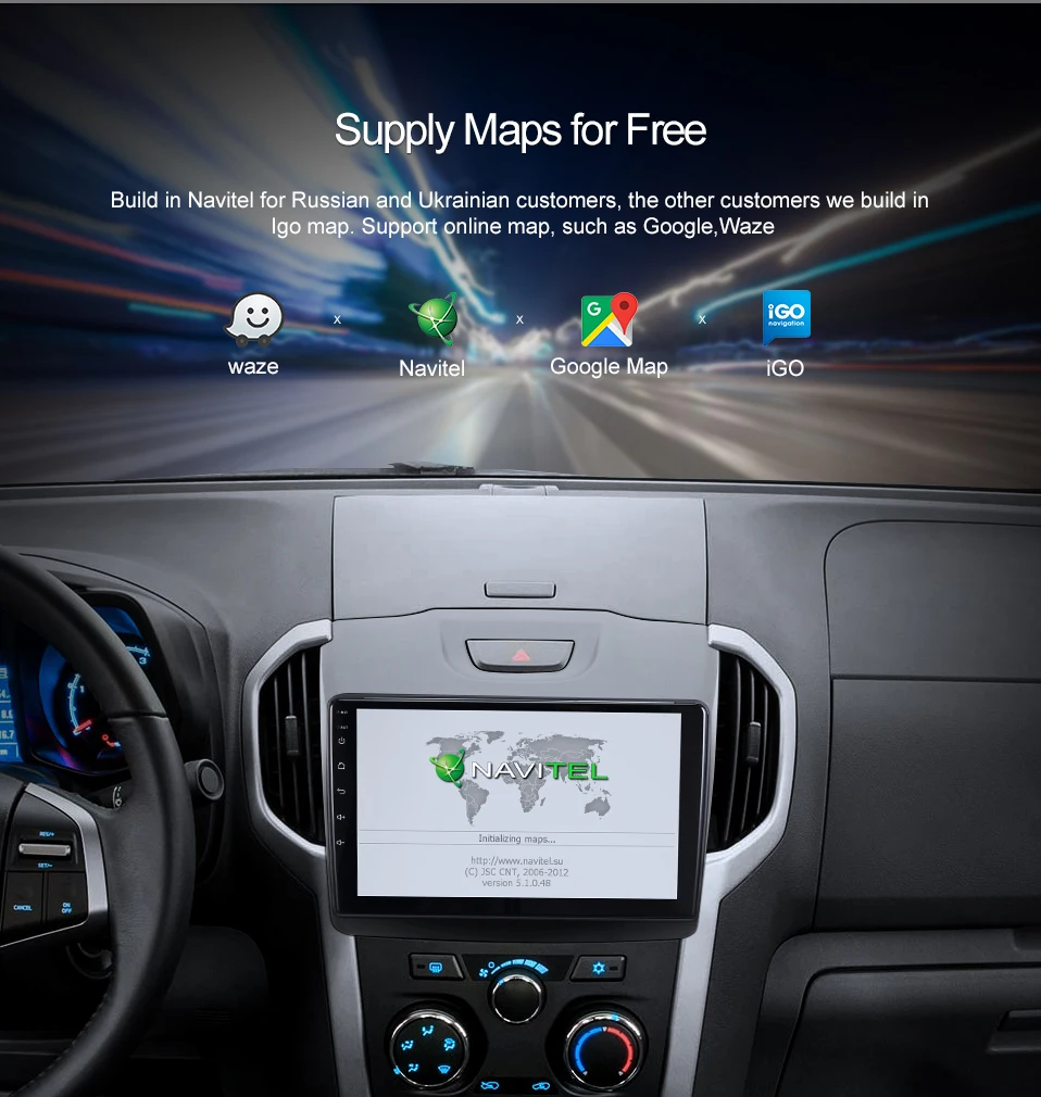 Best uniway android 8.1 car dvd for Chevrolet S10 ISUZU D-MAX 2015-2018 car radio gps navigation  with steering wheel Navigation GPS 11