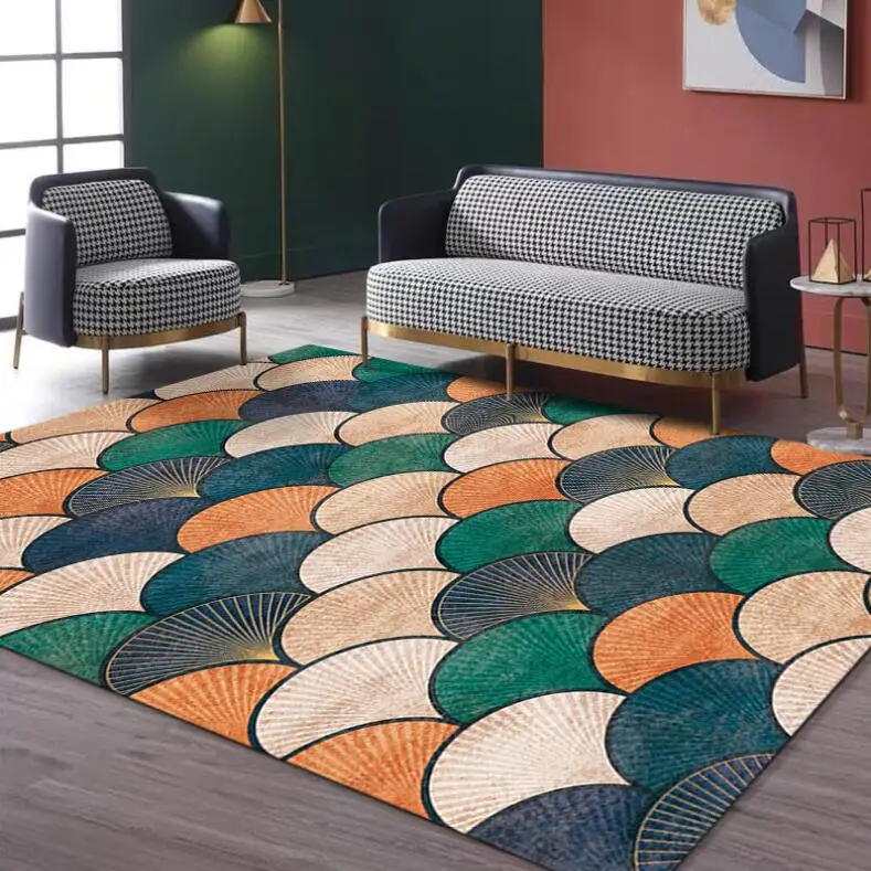 Modern Scale Geometric Carpets For Living Room Home Bedroom Persian Carpet Coffee Table Area Rugs Tapete Delicate Floor Mats | Дом и сад