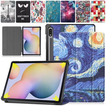 

PU Leather Smart Case Cover For Samsung Galaxy Tab S7 11inch T870/T875 2020 Auto Wake/Sleep Pattern Case Tri-folding Case Cover