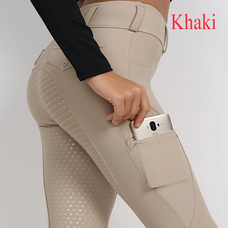 Horse Riding Pants Black Full Seat Silicone Equestrian Breeches Anti-pilling Horse Riding Tights Women Reithose Riding Pant Equestrian Clothes