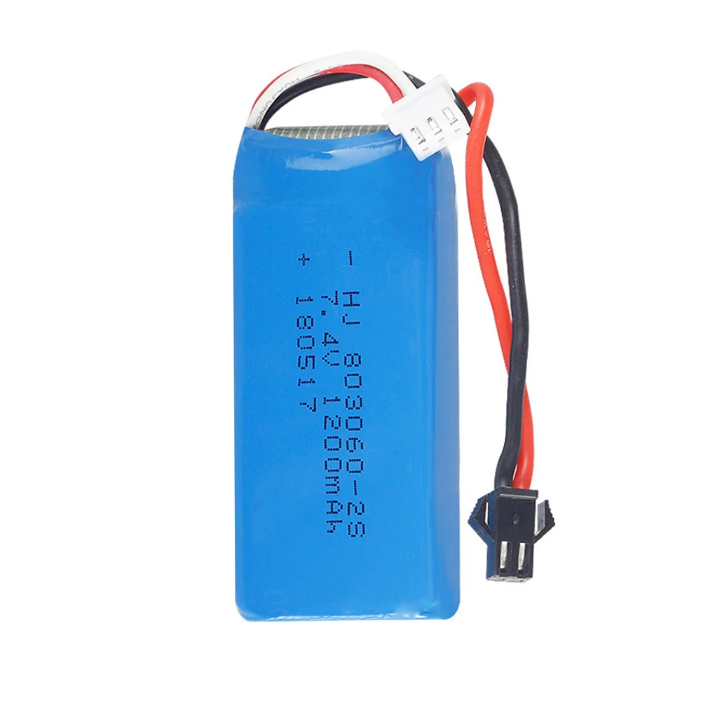 7 4 V 1200mAh 803060 30C SM вилка Lipo батарея для H26 H26C H26W H26D H26HW RC Quadcopter Drone 012 деталей