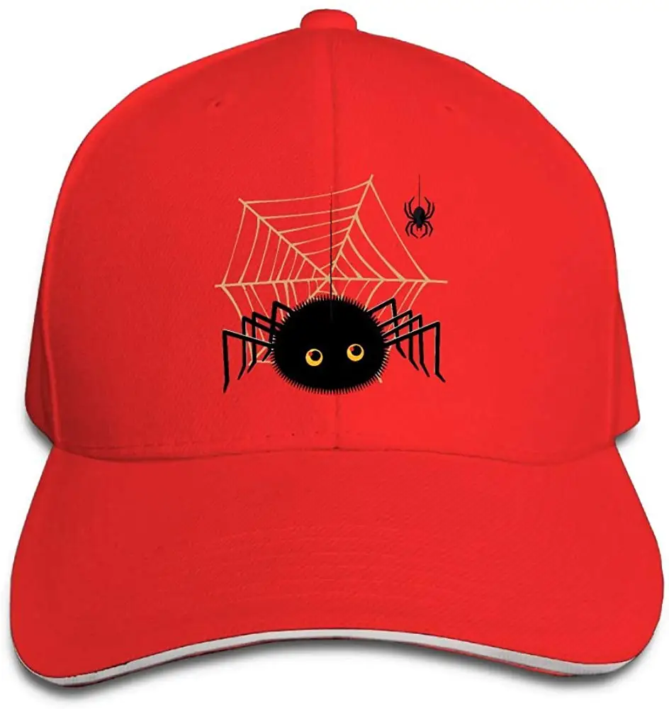 Unisex Cartoon Spider Web Fashion Peaked Cap Baseball Cap for Travel/Sports