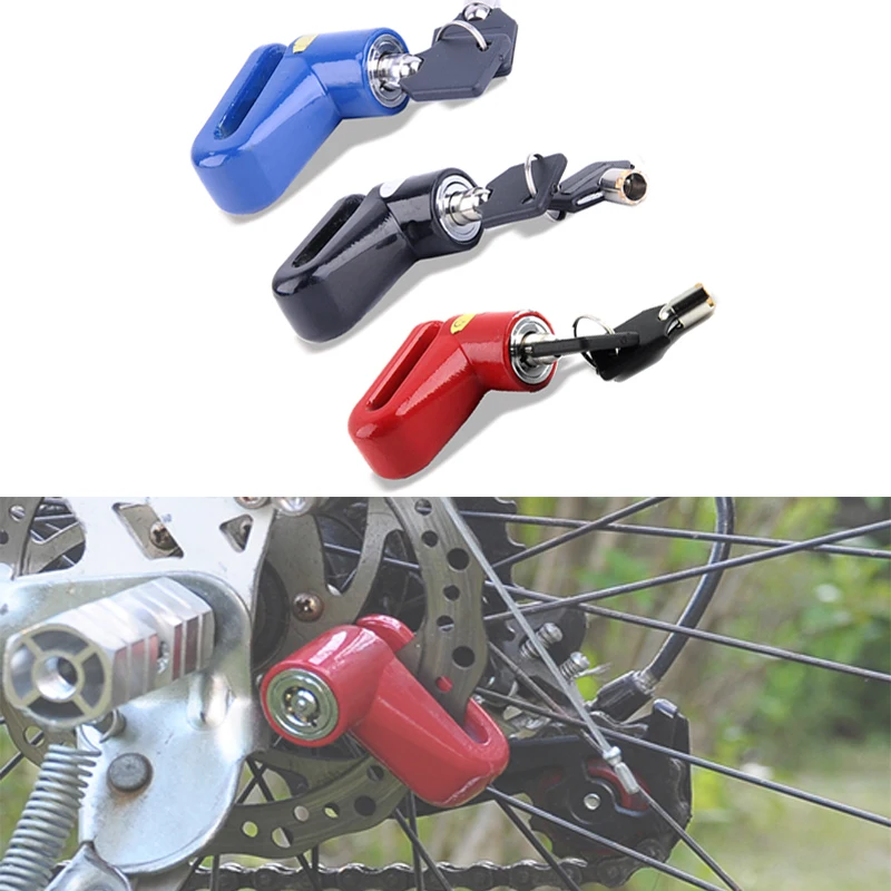 Safety Lock Anti Theft Disk Disc Brake Lock Motorcycle Bicycle Wheel Moped Scooter Disk Rotor Bicycle Lock for Bike Accessories